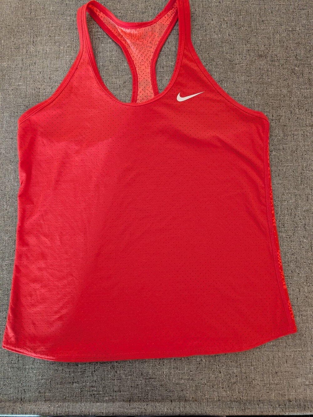 Nike Orange Dri-fit Racerback Performance Tank Size S